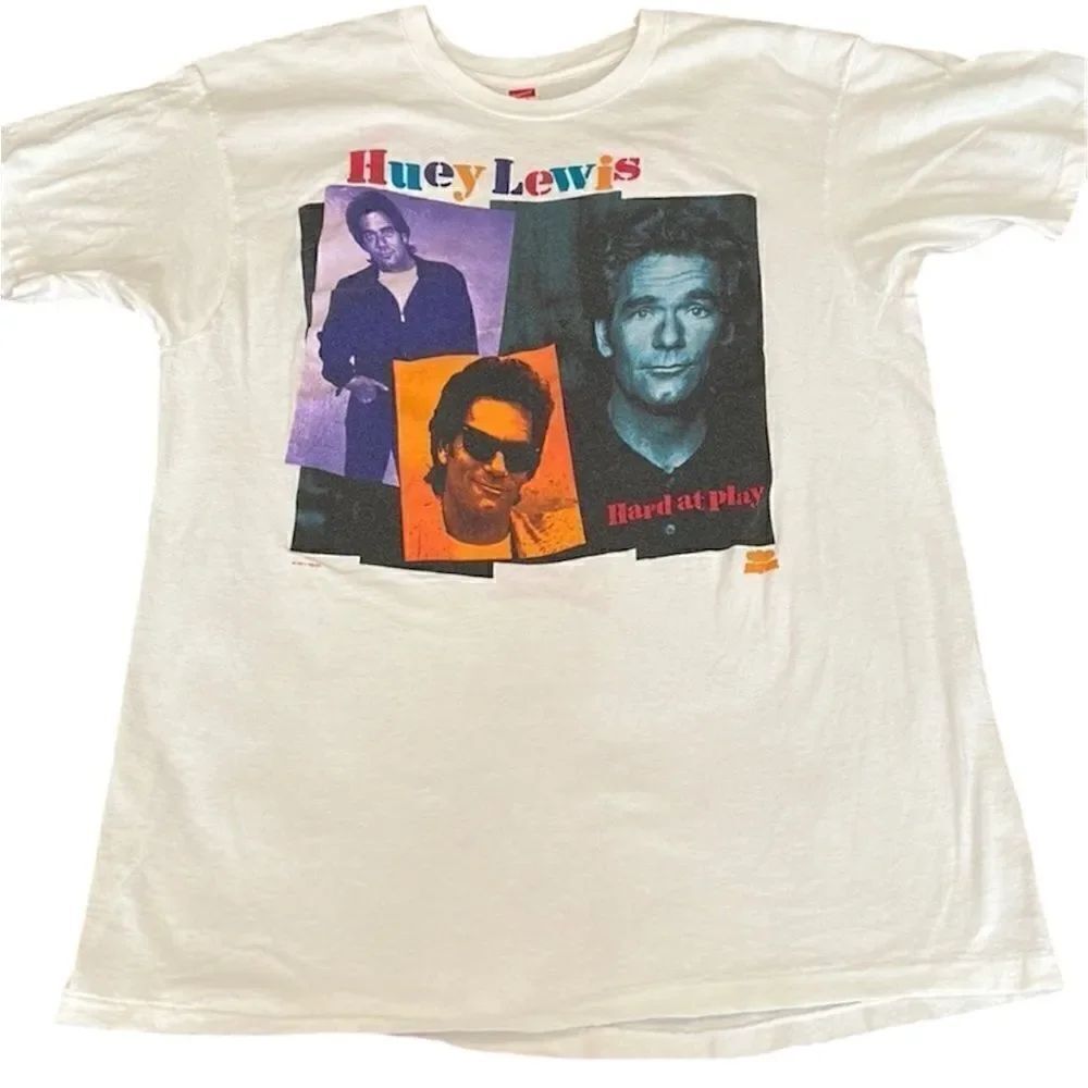 Vintage 1981 authentic Huey Lewis and the News band shirt EVC